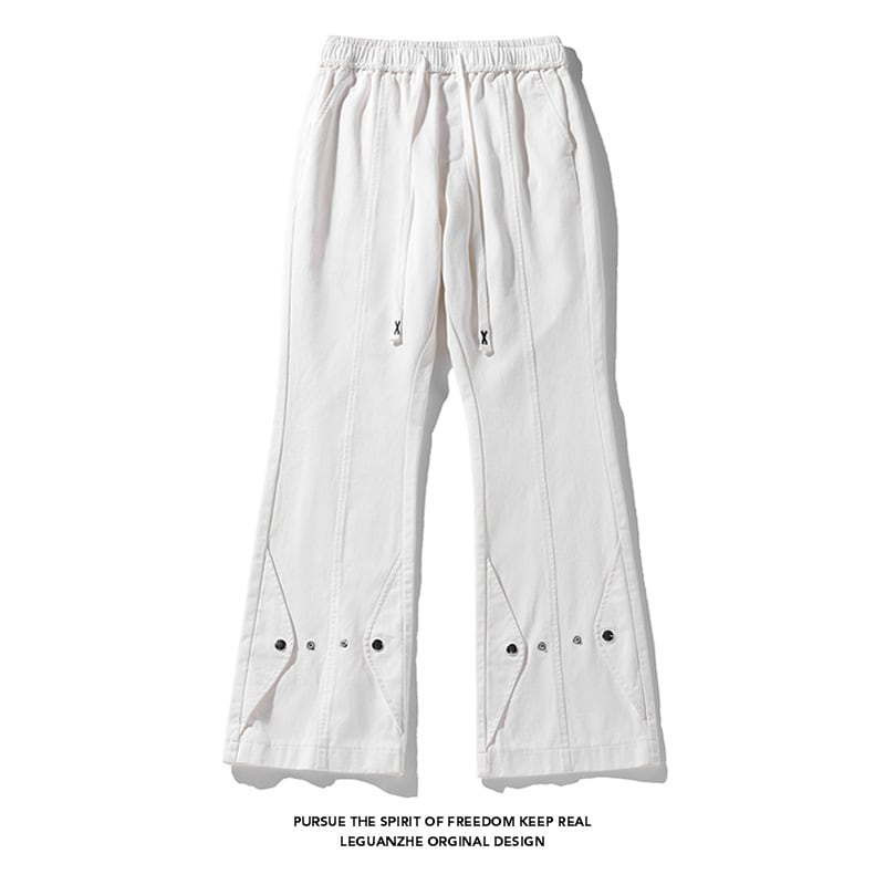 [BIGEMAN Series]★Casual Pants★ 2color Bottoms Pants Unisex Men's Large Size Black White