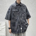 Load image into Gallery viewer, [BIGEMAN Series]★Shirt★ Tops 2color Unisex Men's Large Size Plaid Pattern Easy to Match
