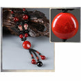 Load image into Gallery viewer, [Louran Guest Series] ★China style necklace★ Collar ladies accessories black red fish fish
