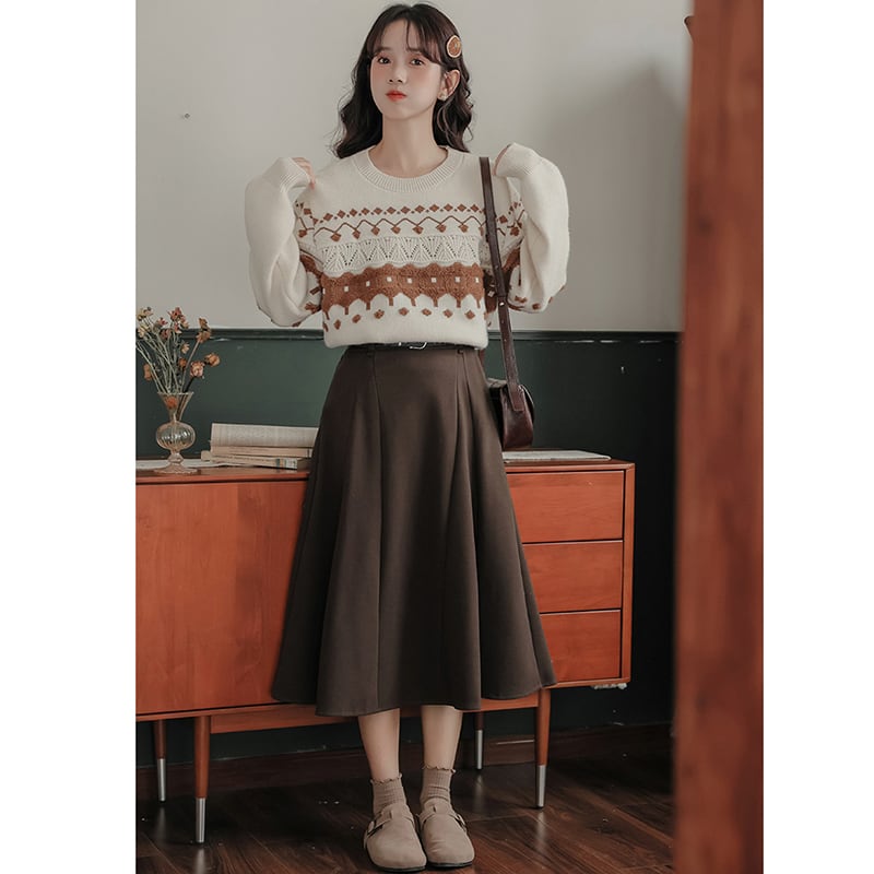 [RUOMUXI Series]★Sweater★ Knit tops Improve your temperament Women's Stylish Easy to match