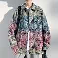 Load image into Gallery viewer, [KCSJ Series] ★Jacket★ Outer tie-dyed ink pattern unisex men's large size casual
