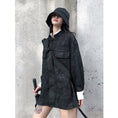 Load image into Gallery viewer, Chinese-style tops, outerwear, shirts, improved Tang clothes, improved Chinese clothes, girls' night out, class reunions, Chinese clothes, long sleeves, black, cute, loose-fitting
