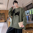 Load image into Gallery viewer, [YOULIN Series] ★Tops★ 4color Unisex Men's Cat Suede Cartoon
