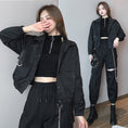 Load image into Gallery viewer, [DUOMIAOTU series]★Setup Single item order★ Outerwear or pants with chain Casual Black Black
