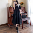 Load image into Gallery viewer, [Dong Xiaojie Series] ★One Piece★ Large Size Summer Short Sleeve Dress Ladies Fashion Black Black Black
