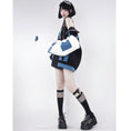 Load image into Gallery viewer, [Momoko Sakura Series] ★Culotte skirt★ Cute color scheme Original blue black Easy to match shorts bottoms
