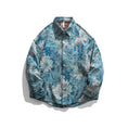 Load image into Gallery viewer, [MMstudios series] ★Floral pattern jacket★ 2color oil painting style outerwear unisex men's alphabet fashionable green blue
