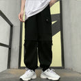 Load image into Gallery viewer, [Mapogo Series] ★Casual Pants★ Bottoms 2 colors Can be worn as shorts Unisex Black White ML XL
