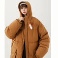 Load image into Gallery viewer, [Suikoishi Series] ★Winter coat★ Cotton coat outerwear 2color Unisex Men's Brown Navy ML XL 2XL
