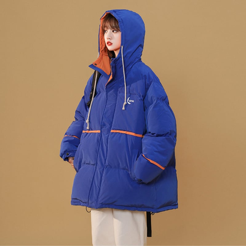 [Morimoto Series] ★Winter Coat★ Cotton Coat 2color Thick Warm Unisex Men's Cold Protection Beige Blue