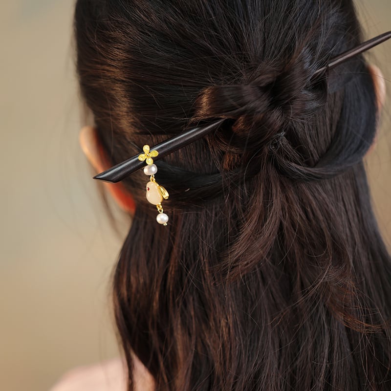 [Ma series]★China style hair ornament★1 hairpin 12 types ladies accessories fringe rabbit present birthday