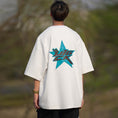 Load image into Gallery viewer, [BIGEMAN Series]★T-shirt★ Tops 2color Unisex Men's Large Size Star Casual Black White
