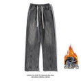 Load image into Gallery viewer, [BIGEMAN Series] ★Denim pants★ Brushed lining 2color bottoms pants unisex men's large size simple
