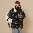 Load image into Gallery viewer, [Aya Series] ★Coat★ 2color outerwear, can be worn on both sides, unisex, men's, cute, black, white, cartoon
