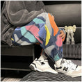 Load image into Gallery viewer, [GANGSHAO Series]★Pants★ 2color Casual Pants Graffiti Large Size Unisex Men's Fashion
