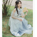 Load image into Gallery viewer, [Az Suna Series] ★Chinese style dress★ Hanfu dress, off-the-shoulder SML XL, Chinese clothes, date, girls' night out
