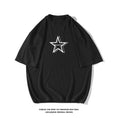 Load image into Gallery viewer, [BIGEMAN Series]★T-shirt★ Tops 3color Unisex Men's Large Size Simple Short Sleeve Star
