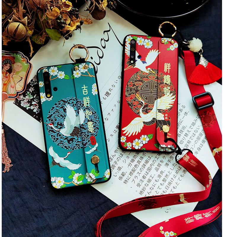 [YOUPIN Series] ★Chinese-style mobile phone case★2 colors available Crane iPhone 13 13Pro 13ProMax iPhone 12 12mini 12Pro 12ProMax iPhone 11 11Pro 11pro Max X XS XR XS Max iPhone 7/8 7plus/8plus