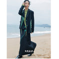 Load image into Gallery viewer, [Daiseiryusu Series] ★China style outerwear★ Blazer switching color scheme original black black easy to match
