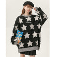 Load image into Gallery viewer, [Ushiomiomi Series] ★Sweater★ 2color Knit Tops Unisex Men's Star Star Green Black Green Black
