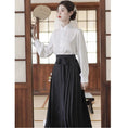 Load image into Gallery viewer, [Az Suna Series] ★Chinese style skirt★ Bottoms Window skirt Chinese elements Chinese clothes Black Black Easy to match
