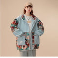 Load image into Gallery viewer, [SENSU Series]★Jacket★ Outerwear 3color Oil Painting Style Floral Pattern Unisex Men's Large Size Switchable
