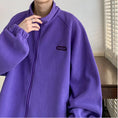 Load image into Gallery viewer, [ZUOFEILI series] ★Jacket★ 3color fleece outerwear unisex men's beige black purple
