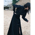 Load image into Gallery viewer, [Daiseiryusu Series] ★China style tops★ Fake layered design original chinese clothes cute black
