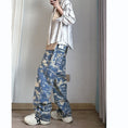 Load image into Gallery viewer, [AIMAKOU Series] ★Denim Pants★ Bottoms Pants Unisex Men's Print Large Size Blue Blue
