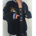 Load image into Gallery viewer, [Forever series]★China style outerwear★2color Black or red Dragon embroidered Dragon Dragon crest Stadium jacket Jacket Sukajan
