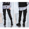 Load image into Gallery viewer, [Kyoto Series]★China style pants★ Embroidered black black unisex casual pants SML XL 2XL
