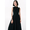 Load image into Gallery viewer, [Yang's Great Dream Series]★Chinese style dress★ Improved Chinese dress, Chinese clothes, slimming, long length, black, black summer clothes
