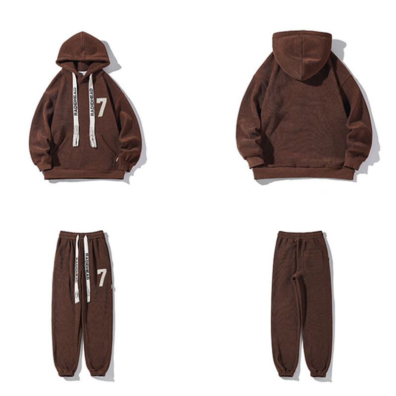 [BIGEMAN Series]★Setup★ 4color 2-piece set Hoodie + Pants Unisex Men's Large Size Coffee Color Black Gray