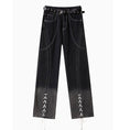 Load image into Gallery viewer, [YOUYAGE Series] ★Denim Pants★ Bottoms Trousers Casual Gradient Ladies Black Black
