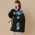 Load image into Gallery viewer, [LUONONG series] ★Jacket★ 2color outerwear unisex men's graffiti black white switching
