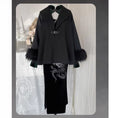 Load image into Gallery viewer, [Kishiki series] ★Outer★ Cloak Easy to match tops Black Black Improves temperament SML
