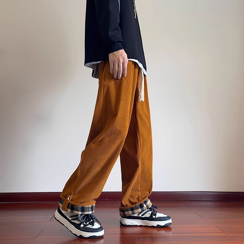 [CEXU Series]★Trousers★ 3color Casual Pants Bottoms Trousers Unisex Men's Plaid Pattern