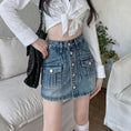 Load image into Gallery viewer, [CHUNUO Series] ★Denim Skirt★ 2color Bottoms Fashion Mini Length Skirt Sexy Cute
