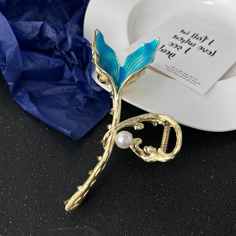 [KANSAI Series] ★Hair Ornament★ 2color Hair Clip Accessory Silver Gold Popular Trend Fashionable Shiny Women Present Adults