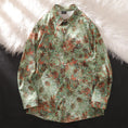 Load image into Gallery viewer, [BEAT BOY Series]★Shirt★ Tops Floral pattern shirt Long sleeve shirt Unisex Men's ML XL 2XL Green
