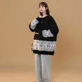 Load image into Gallery viewer, [Ushiomiomi Series]★Sweater★ 3color knit tops Unisex Men's Color scheme Gray White Black
