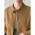 Load image into Gallery viewer, [Togawa Series] ★Outer★ 2color Jacket Short Length Simple Easy to Match Brown Navy ML
