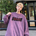 Load image into Gallery viewer, [NANSHI series] ★Tops★ 4color sweatshirt long sleeve unisex men's black purple beige red
