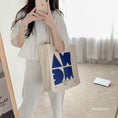 Load image into Gallery viewer, [Andcici series] ★Bag★ 5color tote bag canvas large capacity date commuting to school alphabet
