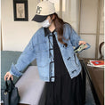 Load image into Gallery viewer, [YXF Series] ★China style outerwear★ Denim jacket China buttons Easy to match Chinese clothes Blue Blue
