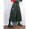 Load image into Gallery viewer, [Kokaisha series]★China style pants★Bottoms Gaucho pants Gaucho SML Easy to match Black Black
