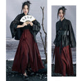 Load image into Gallery viewer, [Da Qinglong Shu Series] ★China style skirt★ Designed bottoms Hanfu skirt original wine red
