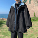 [MANYSTON Series]★Jacket★ Outerwear 2color Faux Layered Unisex Men's White Black Casual