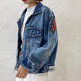 Load image into Gallery viewer, [ZHENLINA series] ★China style jacket★ Ethnic style denim jacket outerwear casual unique cute blue blue
