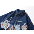 Load image into Gallery viewer, [XIAOGUWAN Series]★Shirt★ Tops 2color Embroidery Unisex Men's Playing Cards Funny Black Blue
